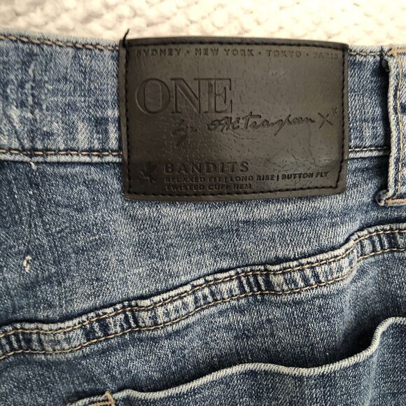 ONE TEASPOON Bandit Distressed Cut Off Jean Shorts Size 26 - Picture 9 of 14